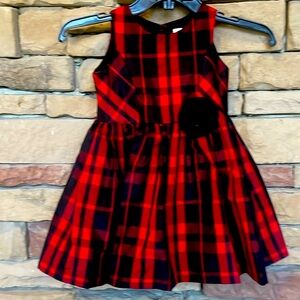 Toddler Beautiful Red and Black Special Occasion Dress Size 3T